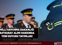 Milli Savunma Bakanlığı Astsubay Alımı Hakkında Yeni Duyuru Yayımladı