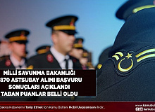 Milli Savunma Bakanlığı (MSB) 1870 Muvazzaf Astsubay Alımı Ön Başvuru Sonuçları Açıklandı Taban Puanlar Belli Oldu