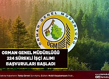 Orman Genel Müdürlüğü 224 Sürekli İşçi Alımı Başvuruları Başladı