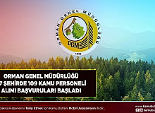 Orman Genel Müdürlüğü 37 Şehirde 109 Personel Alımı Başvuruları Başladı