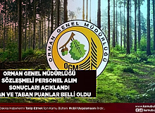 Orman Genel Müdürlüğü Personel Alım Sonuçları Açıklandı Taban ve Tavan Puanlar Belli Oldu