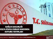 Sağlık Bakanlığı 2022/4 Atama Kurası Hakkında Duyuru Yayımladı
