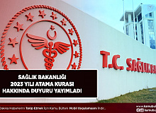 Sağlık Bakanlığı 2023 Yılı Atama Kurası Hakkında Duyuru Yayımladı