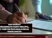 Sözleşmeliye Kadro Mecliste O Tarihten Önce Başlayanlar Yararlanacak