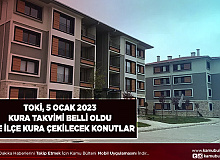 TOKİ 5 Ocak 2023 Kura Takvimi Açıklandı Hangi İlçede Kaç Konutun Kura Çekimi Yapılacak