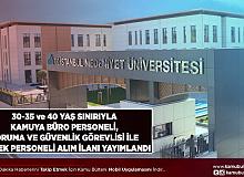 30-35 ve 40 Yaş Sınırıyla Kamuya Büro Personeli Koruma ve Güvenlik Görevlisi İle Destek Personeli Alım İlanı Yayımlandı