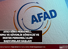 AFAD Büro Personeli Şoför ile Koruma ve Güvenlik Görevlisi Alımı Başvuruları Başladı