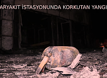 AKARYAKIT İSTASYONUNDA KORKUTAN YANGIN