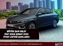 Fiat Egea Şubat 2023 Fiyat Listesi Açıklandı Büyük Zam Var