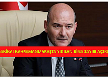 SON DAKİKA! Süleyman Soylu Kahramanmaraş'ta 941 Binanın Tamamen Yıkıldığını Açıkladı
