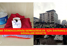Yurt Öğrencilerinin Depremzedeler  İçin Davranışları Gönülleri Fethetti