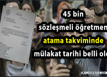 45 bin sözleşmeli öğretmen atama takviminde mülakat tarihi belli oldu