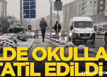 Bir çok ilde kar tatili ilan edildi