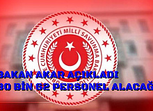 Hulusi Akar Açıkladı: 30 Bin Personel Alacağız