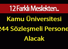 Kamu Üniversitesi 244 Sözleşmeli Personel Alacak