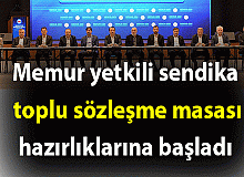 Memur yetkili sendika toplu sözleşme masası hazırlıklarına başladı