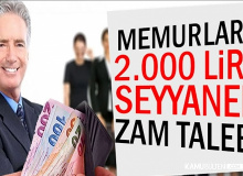 Sendikadan memura 2.000 TL seyyanen zam talebi