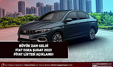 Fiat Egea Şubat 2023 Fiyat Listesi Açıklandı Büyük Zam Var