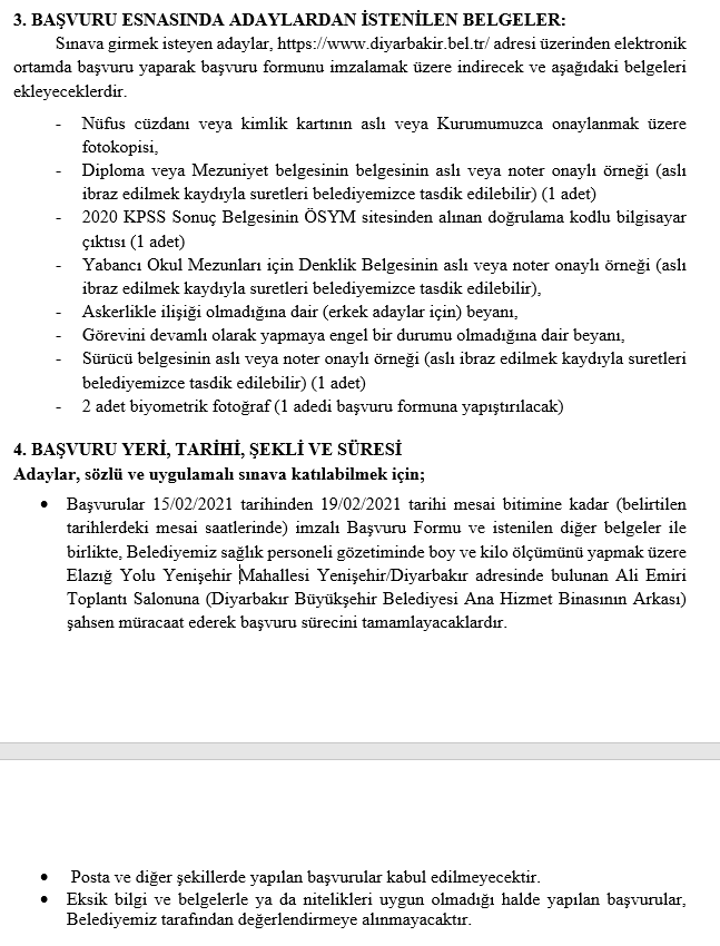 Diyarbakir Buyuksehir Belediyesi 60 Kpss Ile Memur Alimi Yapacak Iste 75 Itfaiye Eri Alimi Basvurusu
