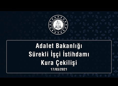 Adalet Bakanlığı Temizlik Personeli İşçi Alımı Kura Sonucu