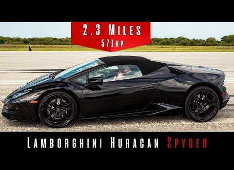 Asfalt Ağladı Be: Lamborghini Huracan Spyder'in Hız Testi Videosu