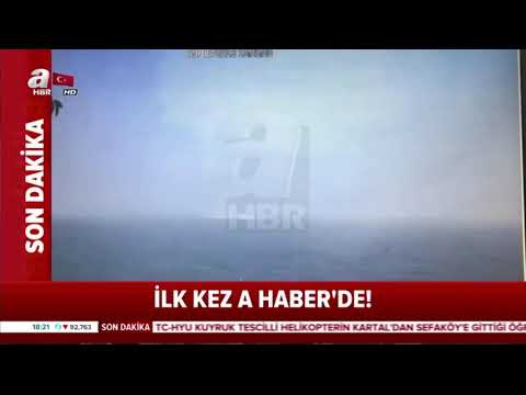 İstanbul'daki Helikopterin Düşme Anı Kameralarda