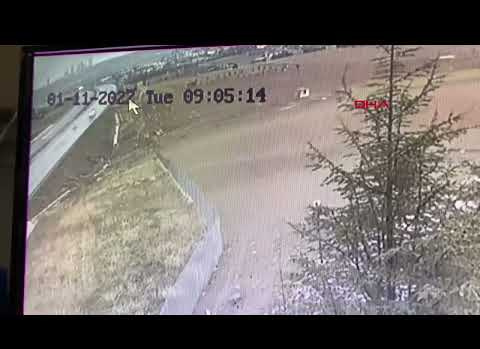 KAZA ANI GÜVENLİK KAMERASINDA