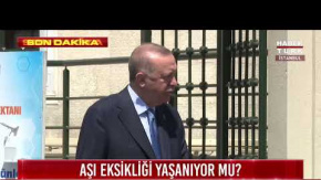 Cumhurbaşkanı Erdoğan'dan Yerli Aşı Açıklaması